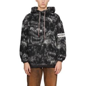 ARIES Fuzzy Tie-Dye Hoodie Men BLACK Sweaters & Cardigans